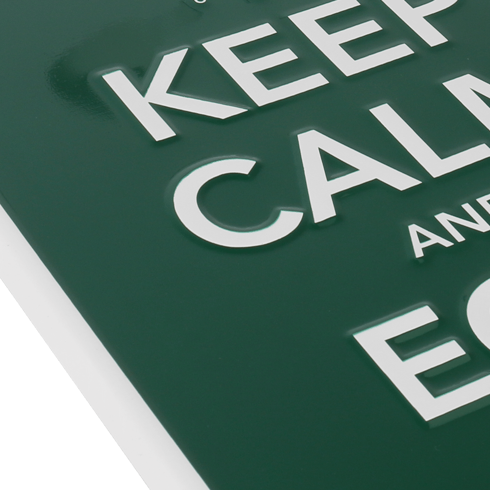 Texttafel "Keep calm an EGG on"