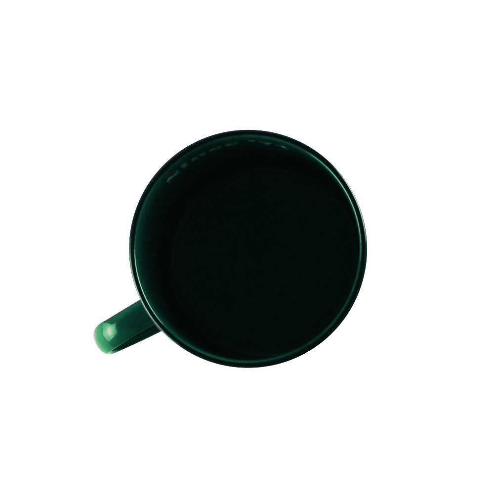 Emaille Becher - Grün