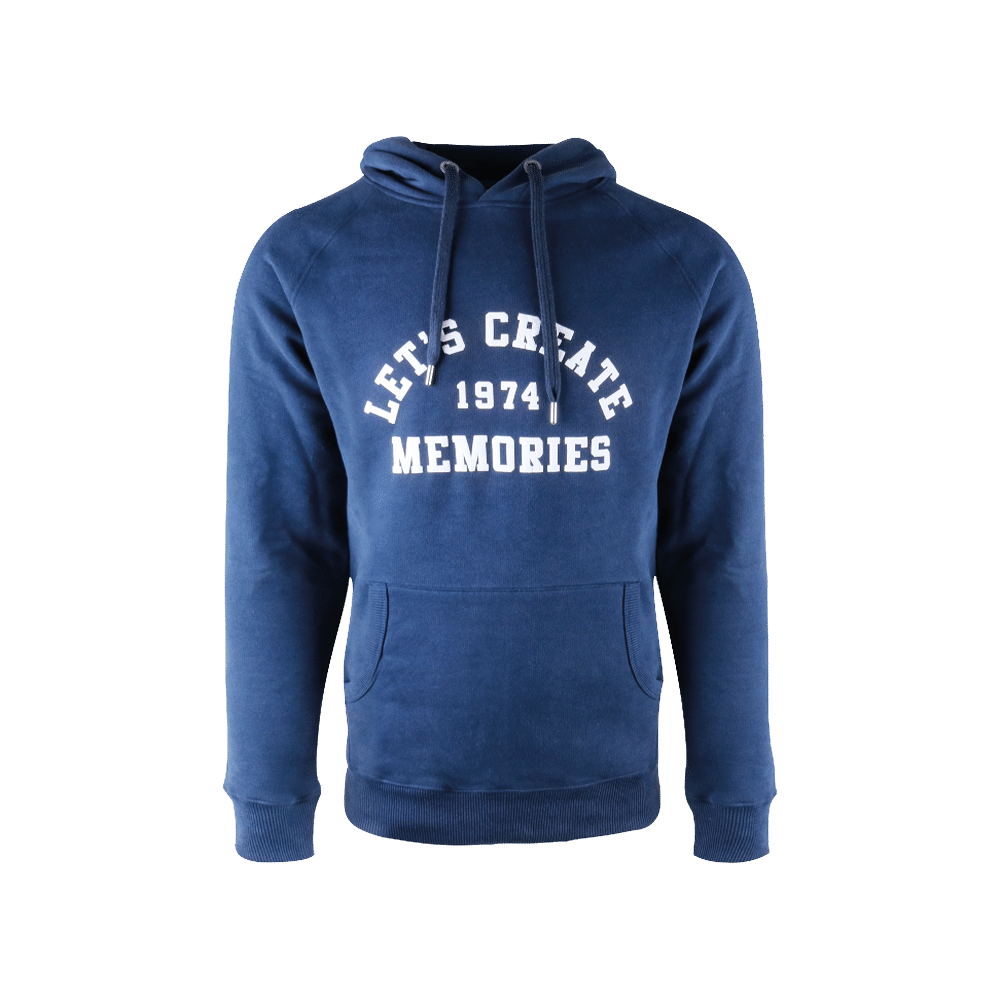 Hoodie Blau "Lets create"