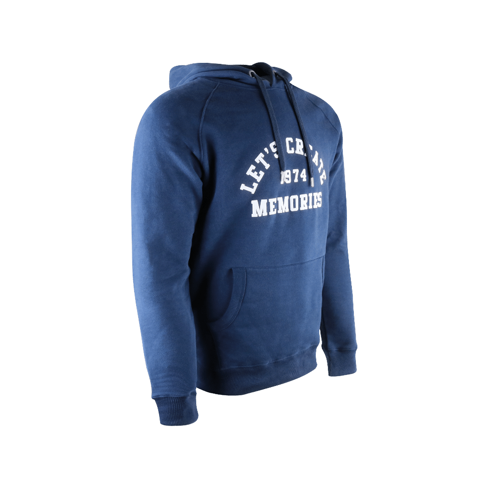 Hoodie Blau "Lets create"