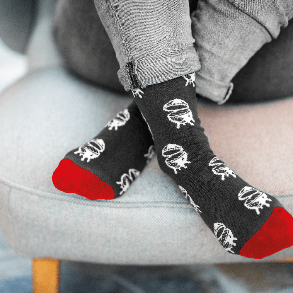 Rote Socken - EGG-Muster