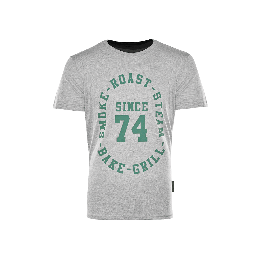 T-Shirt Grau/Grün "Since 74"