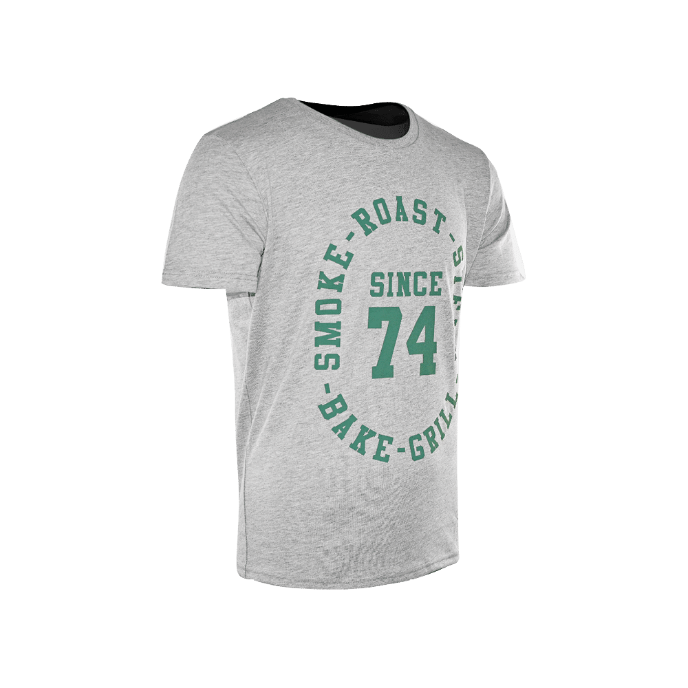 T-Shirt Grau/Grün "Since 74"