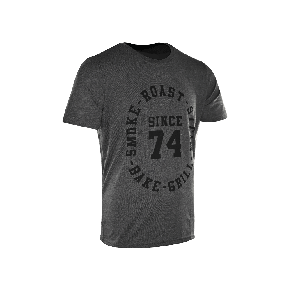 T-Shirt Holzkohlegrau "Since 74"