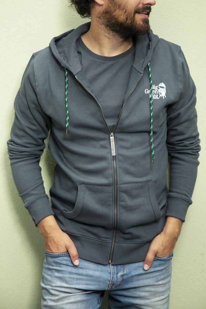Hoodie mit Reißverschluss - Dunkelgrau