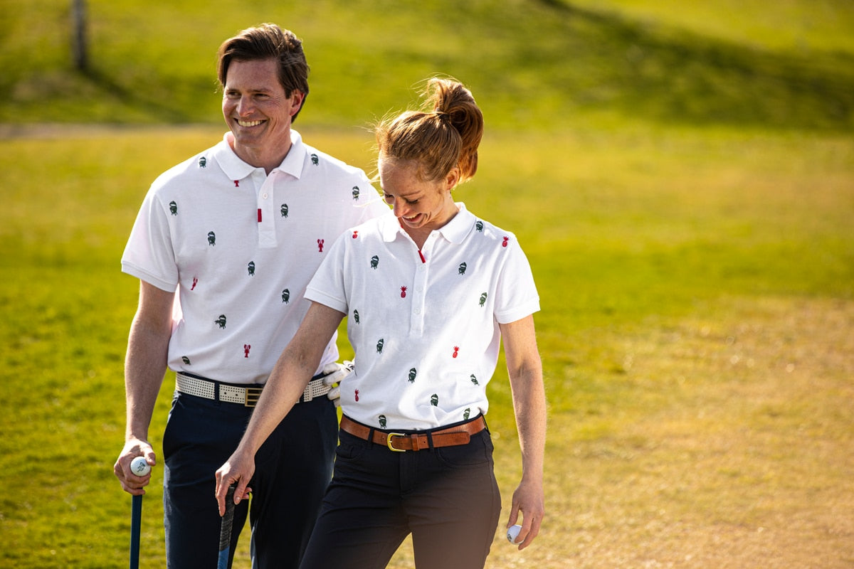 Poloshirt Herren Golf - Weiß