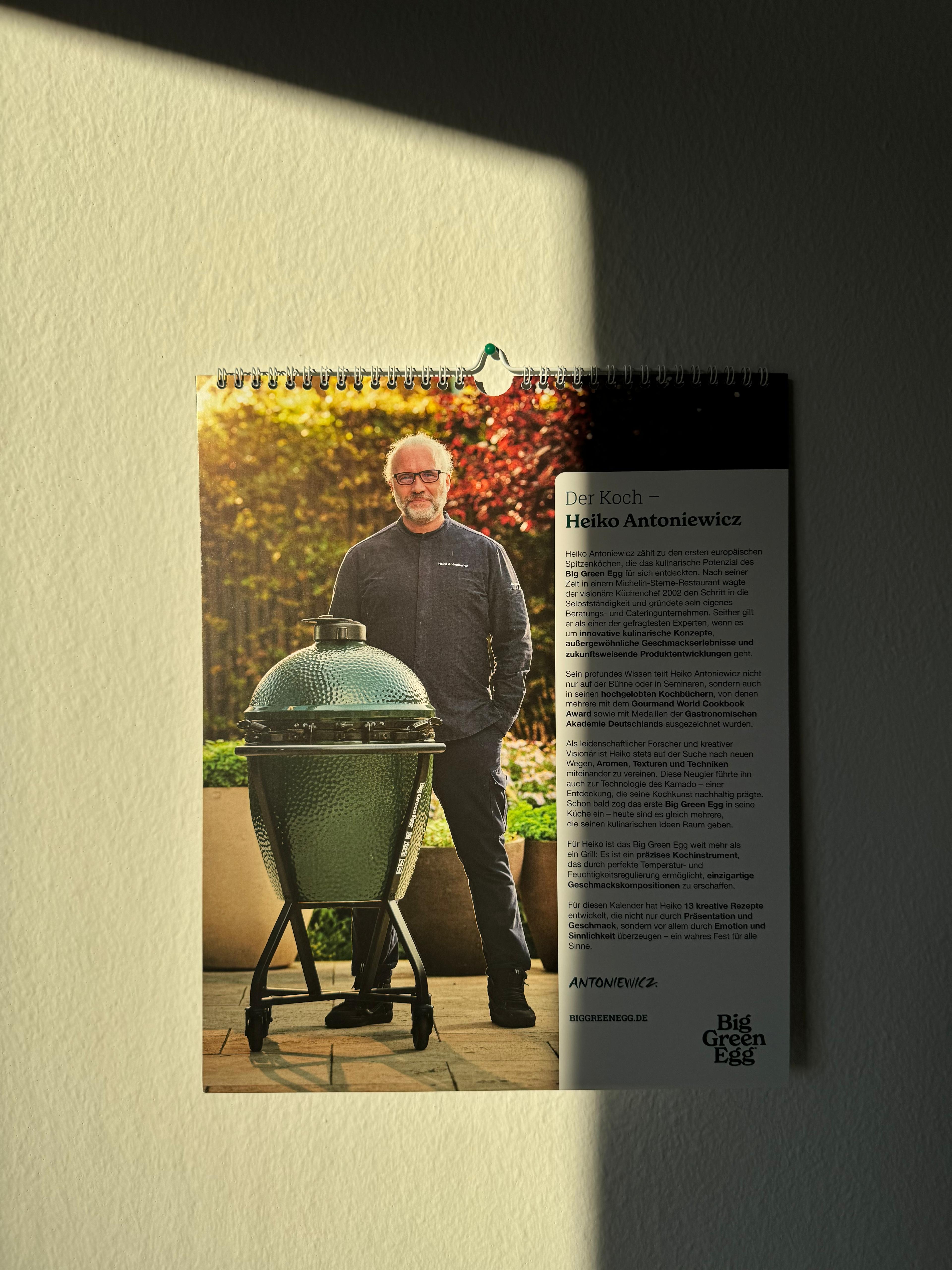 Heiko Antoniewicz x Big Green Egg - Kalender 2026