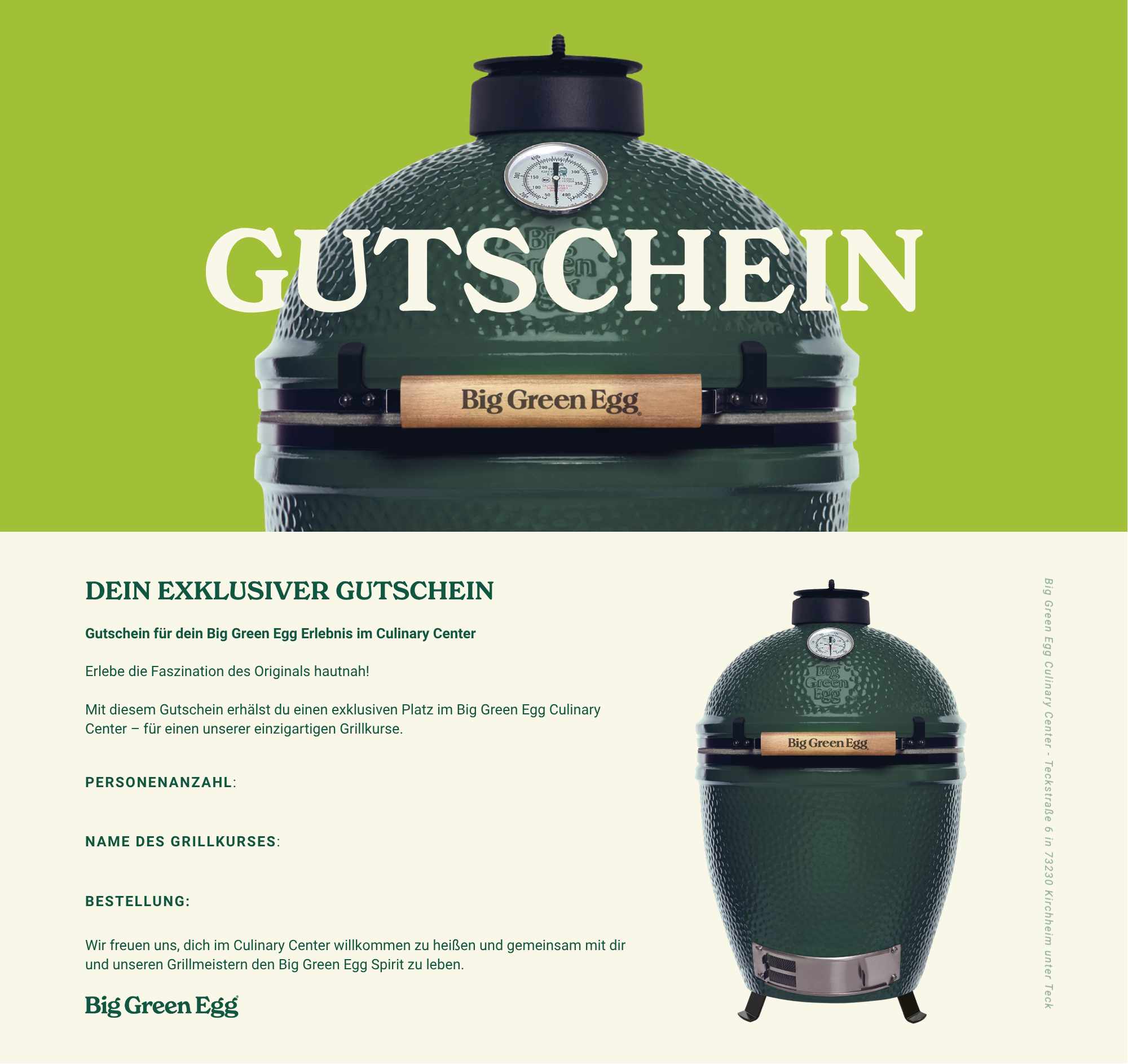 Gutschein – The First EGGsperience
