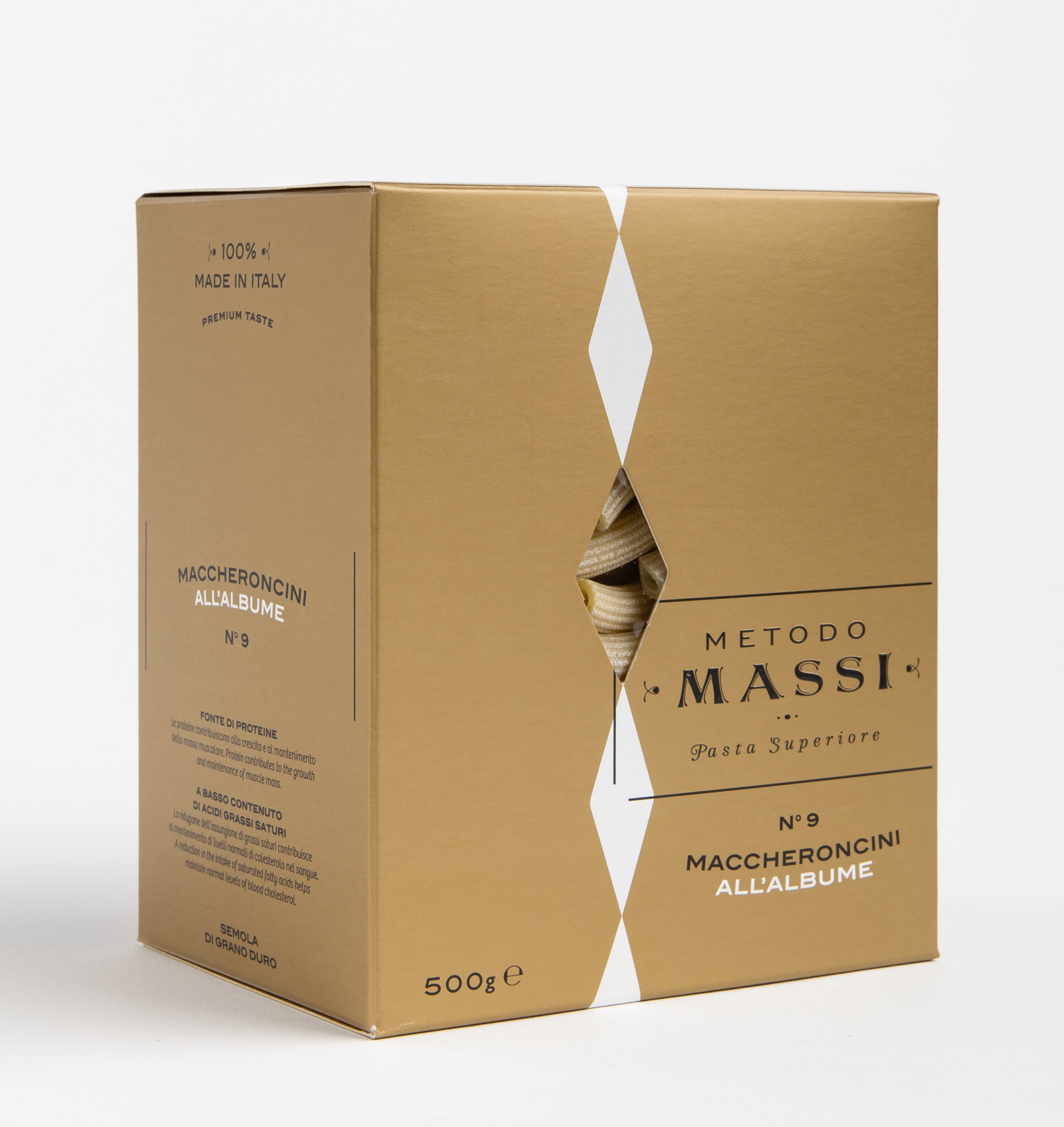 Pasta Massi Maccheroncini all’Albume N°9