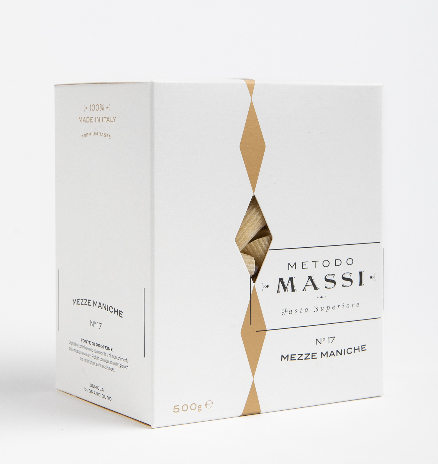 Pasta Massi Mezze Maniche di Semola N°17