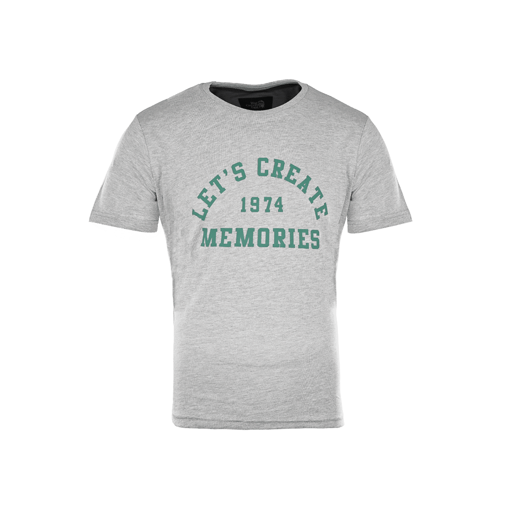 T-Shirt Grau/Grün - Lets create