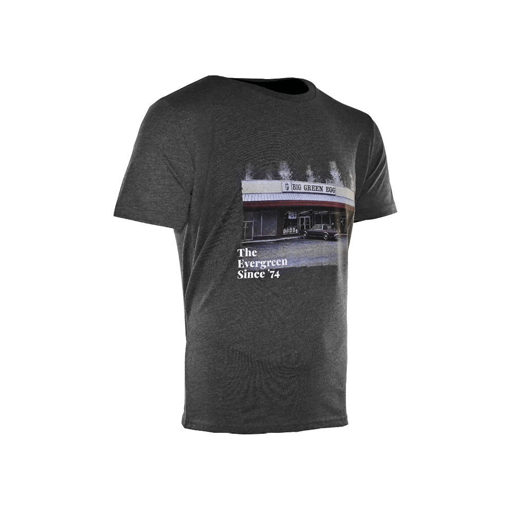 T-Shirt Holzkohlegrau "The Evergreen first Shop"