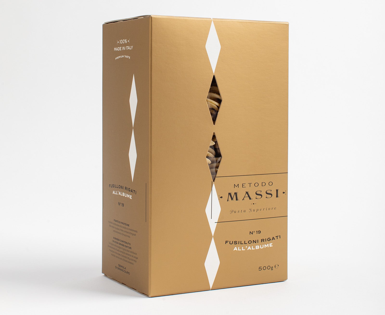 Pasta Massi Fusilloni Rigati all’Albume N°19