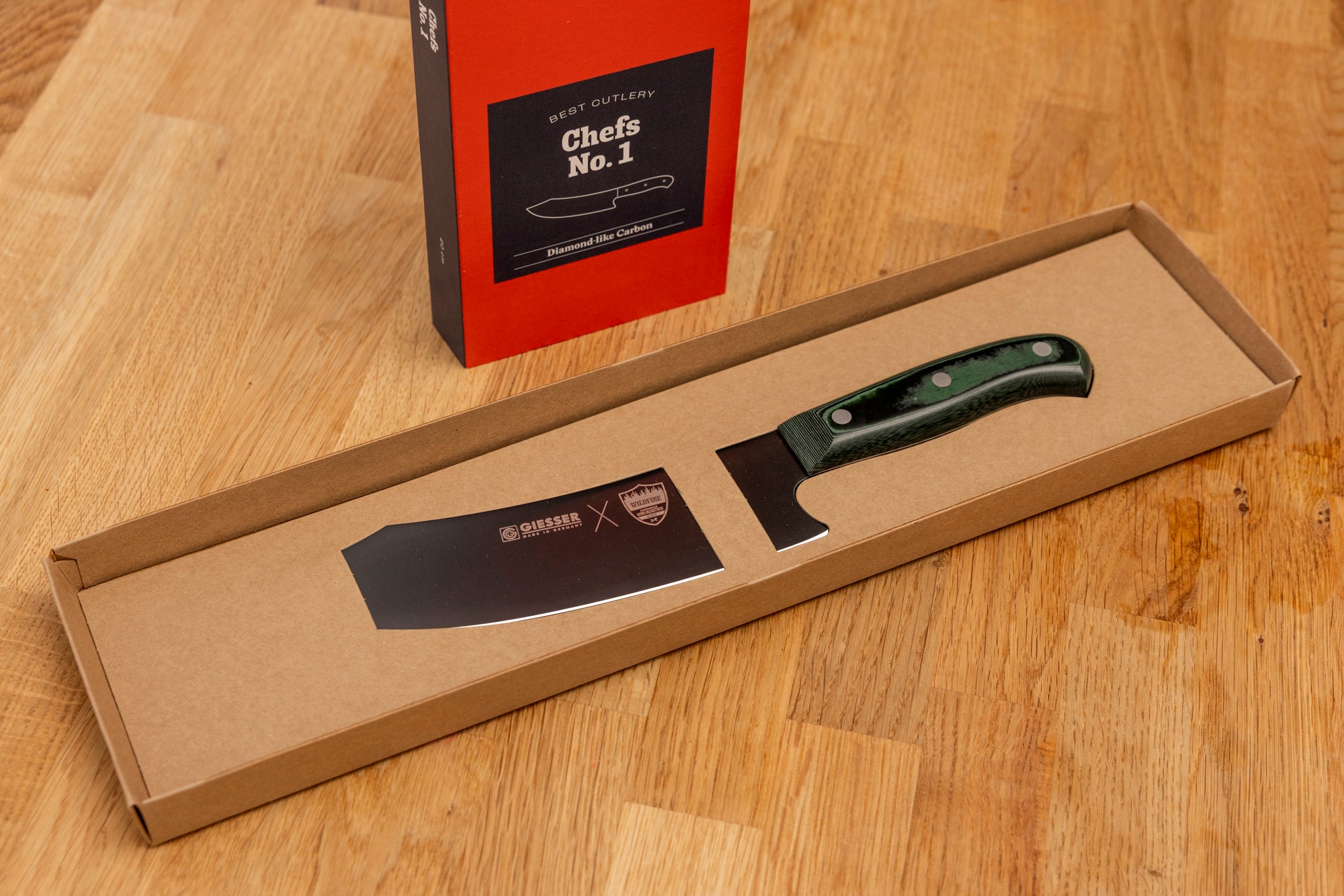 Wildfire X Giesser Küchenmesser mit DLC Beschichtung - Chefs No. 1