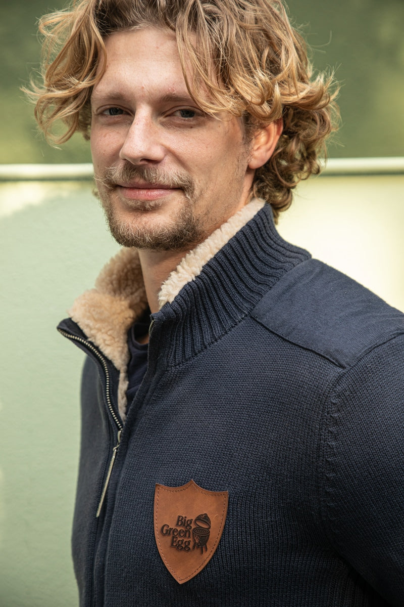 Dunkelblaue Outdoor Jacke