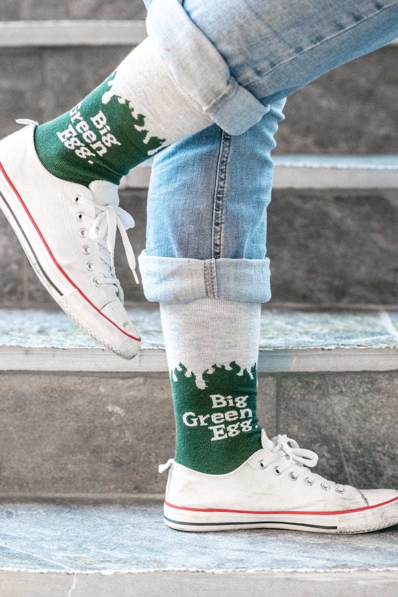 Grüne Socken - Flammen
