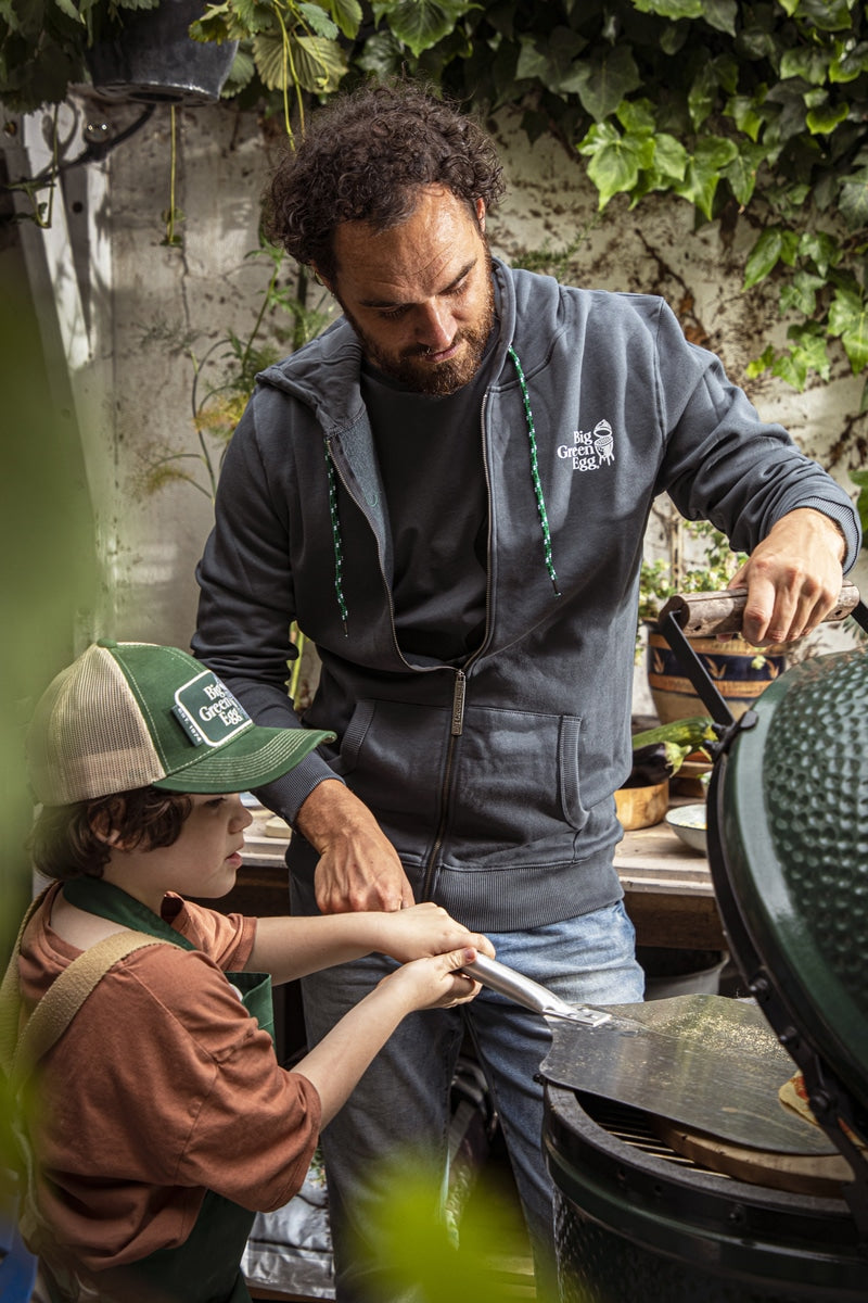 Hoodie mit Reißverschluss - Dunkelgrau