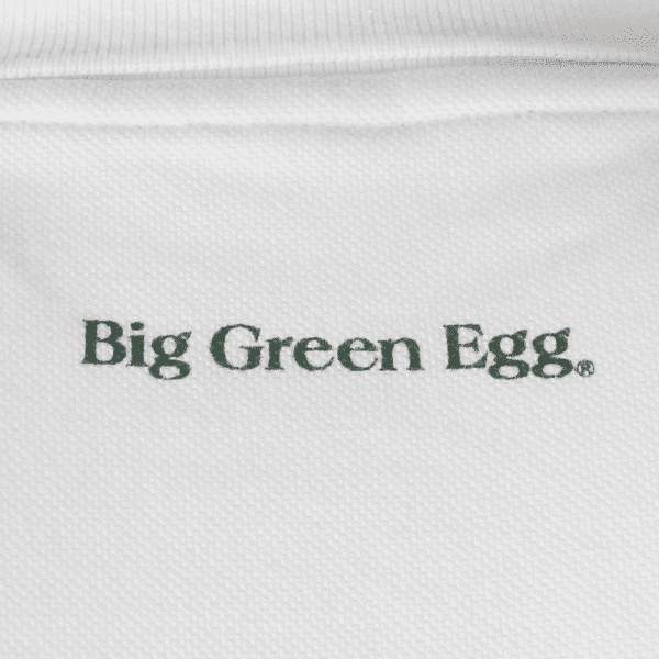 00000 BGE Golf heren polo wit4 Big Green EGG