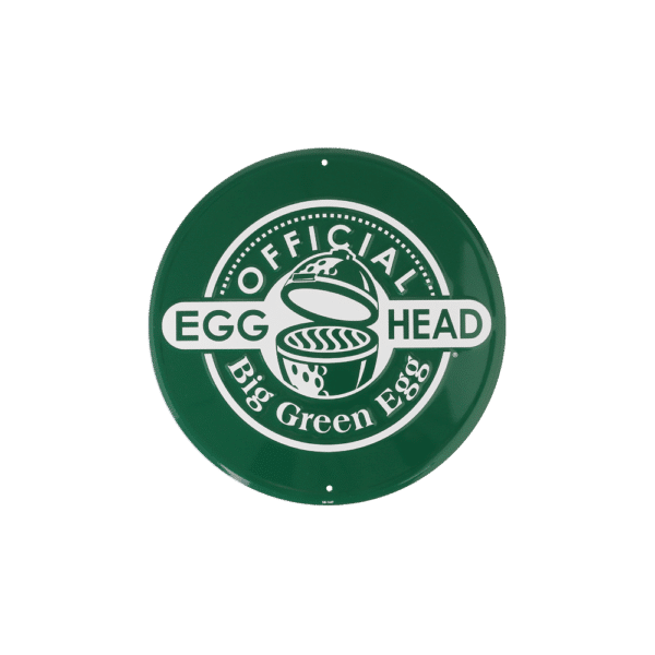 665719118820 Round stamped AulimiumOfficial EGGhead Sign Green Big Green EGG