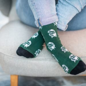 Socken Grün "Egg" – Bild 4