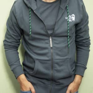 Hoodie mit Reißverschluss - Dunkelgrau – Bild 7
