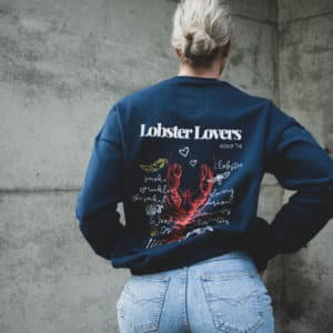 Oversized jumper sweater - Blau - "Lobster Lovers" – Bild 7
